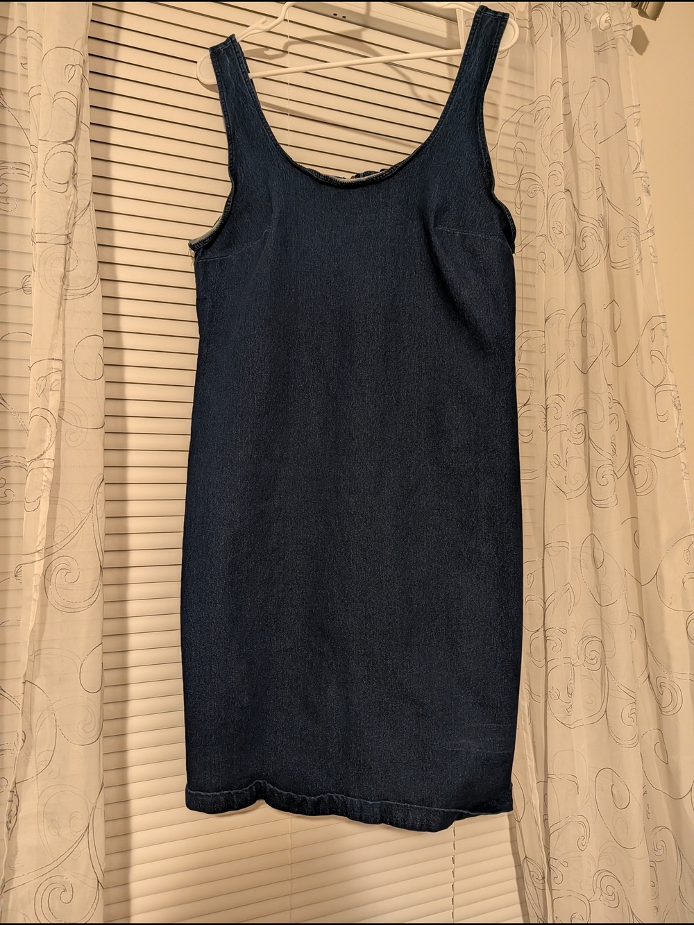 Classic Dark Blue Denim Tank Dress